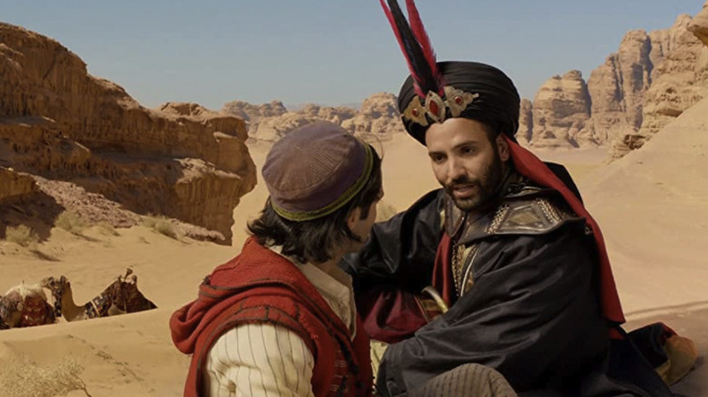 Jafar and Aladdin in the desert