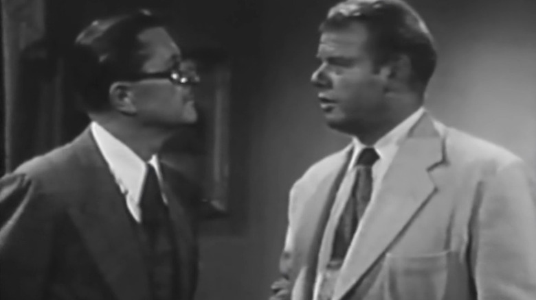 Biff Baker talking to a potential miscreant in Biff Baker, U.S.A.