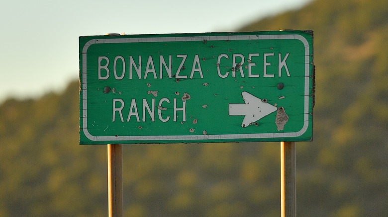 Bonanza Creek Ranch road sign