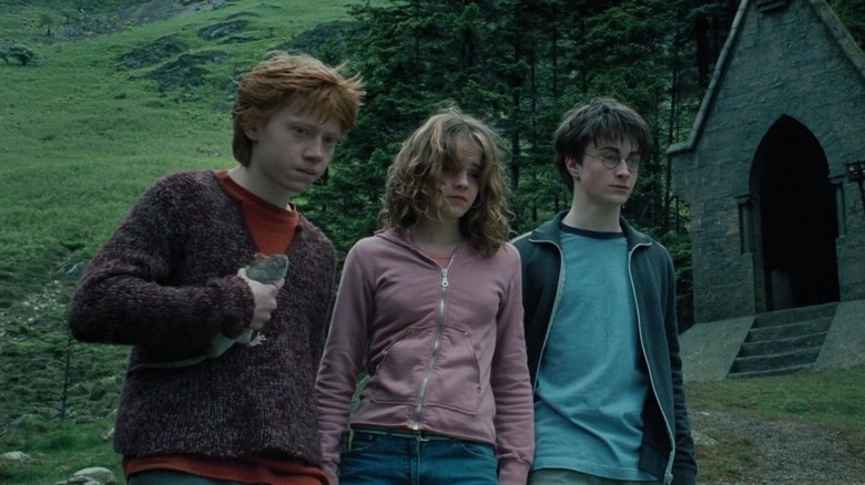 Ron, Hermione, and Harry in Harry Potter and the Prisoner of Azkaban