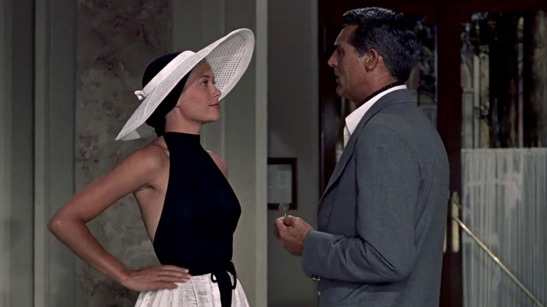 Grace Kelley banters with Cary Grant