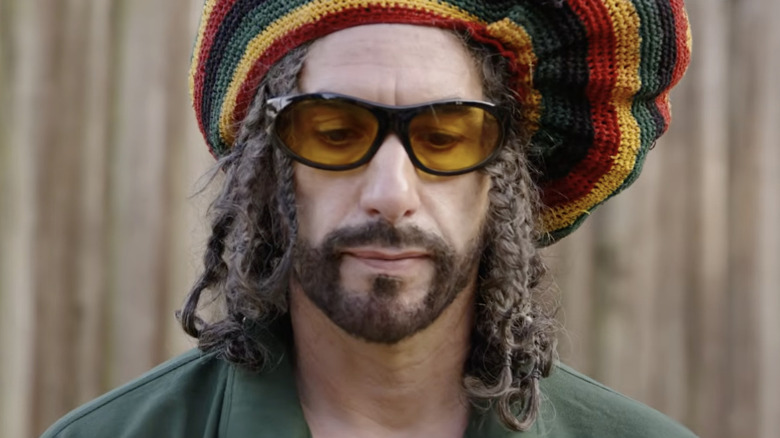 Sacha Baron Cohen's Ali G looks confused in closeup in Ali G: Who Iz I?