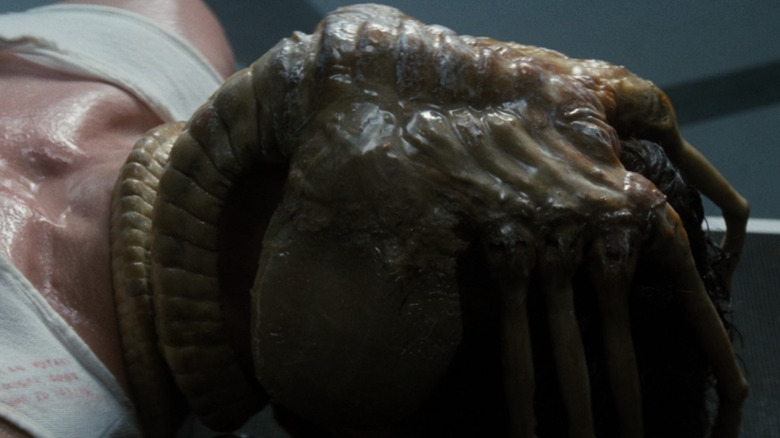 Alien Kane with facehugger attached 