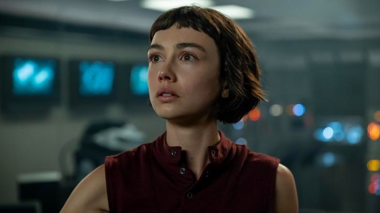 Sydney Chandler's Wendy looks surprised in Alien: Earth