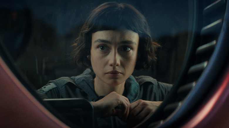 Wendy staring out a window at the Neverland facility in Alien: Earth