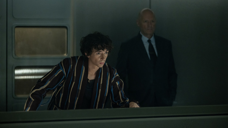 Boy Kavalier making observations at the Neverland lab in Alien: Earth