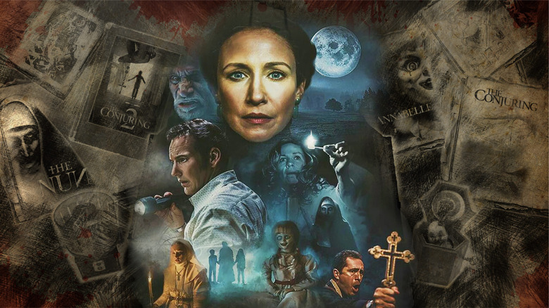 A collage of images from the various Conjuring Universe films