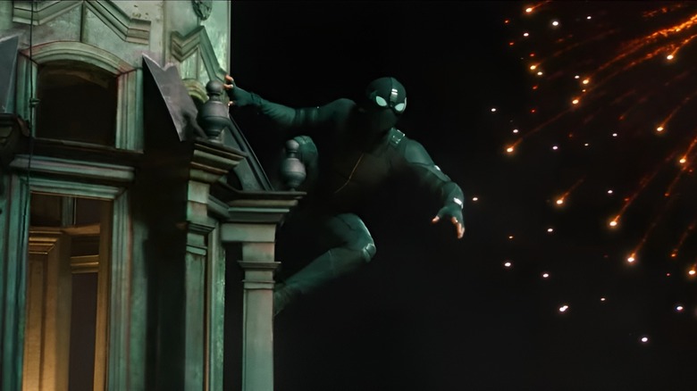 Spider-Man, dressed in his SHIELD suit in Spider-Man: Far From Home