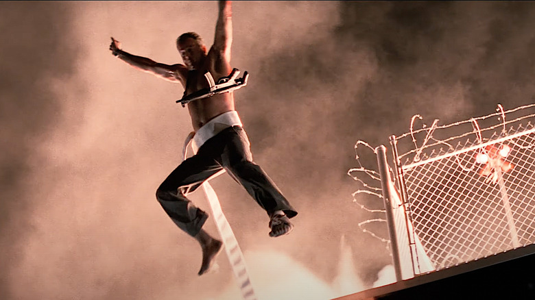 John McCalne jumping off building
