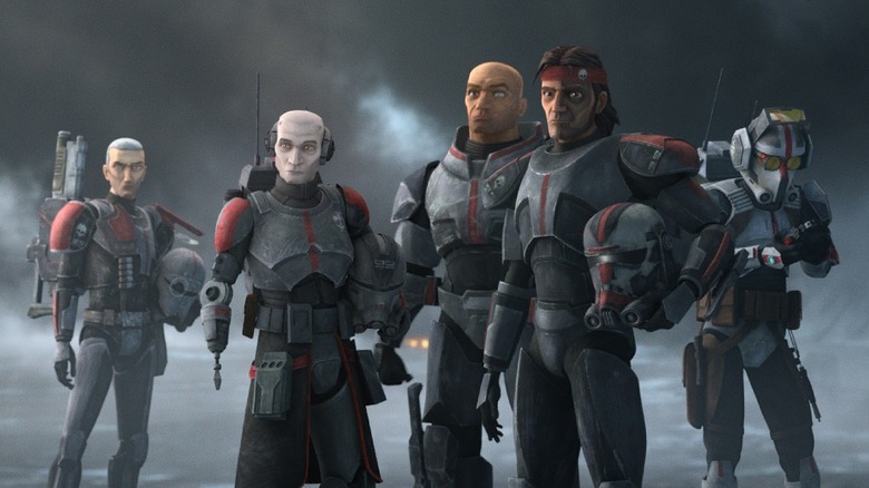 Clone Force 99 stands together in The Bad Batch