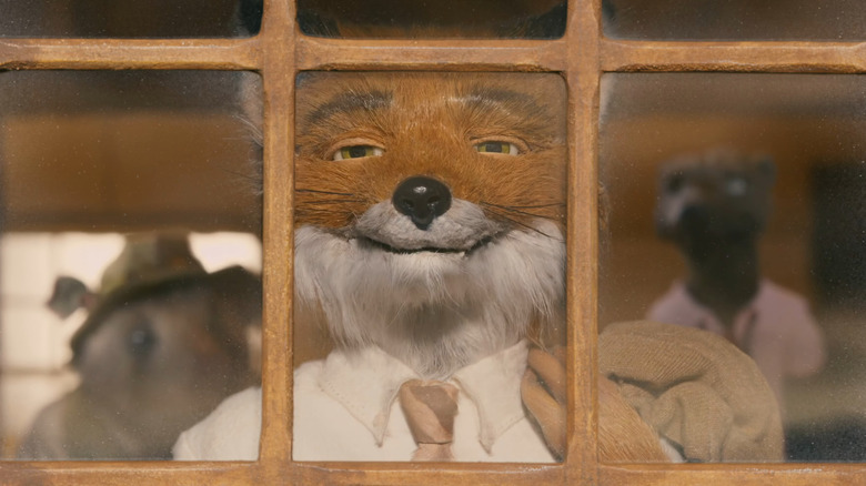 Mr. Fox looks out of his window in Fantastic Mr. Fox