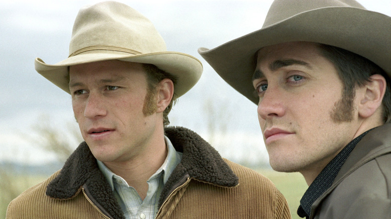 Heath Ledger and Jake Gyllenhaal in "Brokeback Mountain"