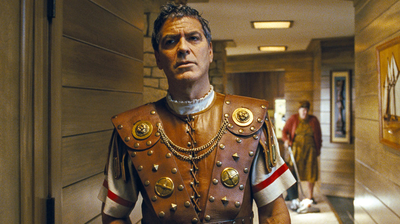 George Clooney as Baird Whitlock, dressed as Ceaser in Hail, Ceaser!