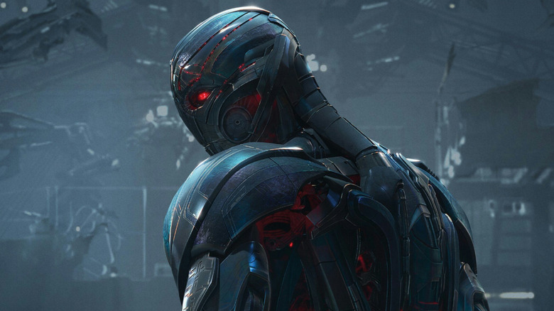 Ultron in profile in Avengers: Age of Ultron