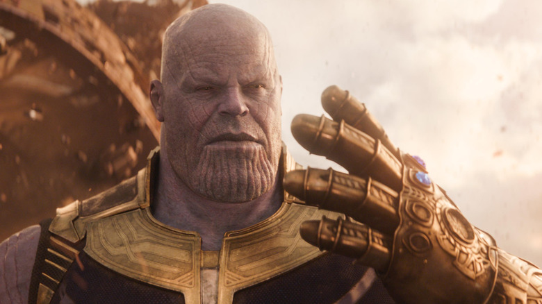 Thanos (Josh Brolin) wielding Infinity Gauntlet in Avengers: Infinity War