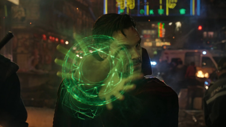 Doctor Strange (Benedict Cumberbatch) uses magic in Doctor Strange
