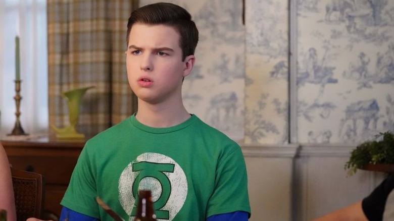 Sheldon looking confused in Young Sheldon
