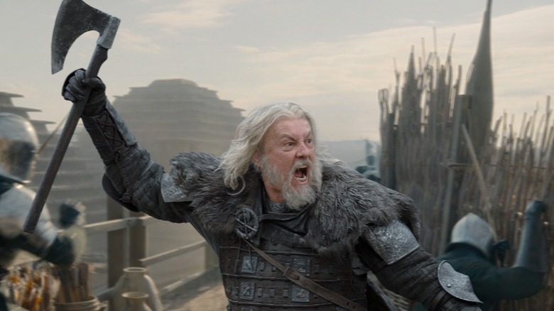 Roddy the Ruin raising his battleaxe and being the coolest guy in Westeros looking to die in House of the Dragon