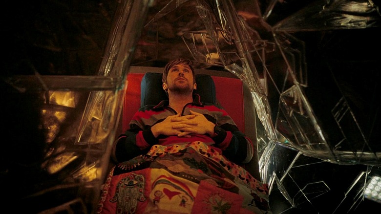 Ryland Grace (Ryan Gosling) looks up at Rocky in Project Hail Mary