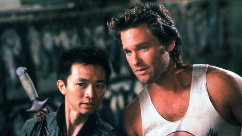 Jack Burton talking to Wang Chi in Big Trouble in Little China