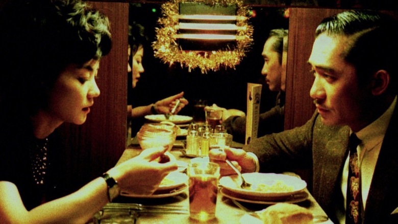 Two people eating
