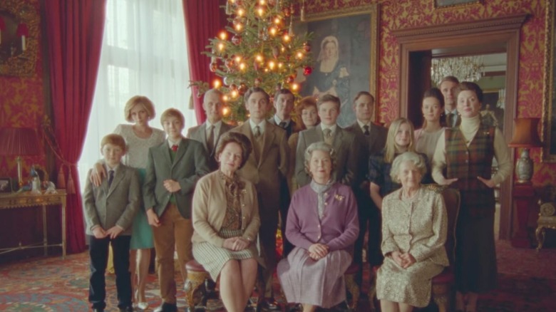 The royal family posing