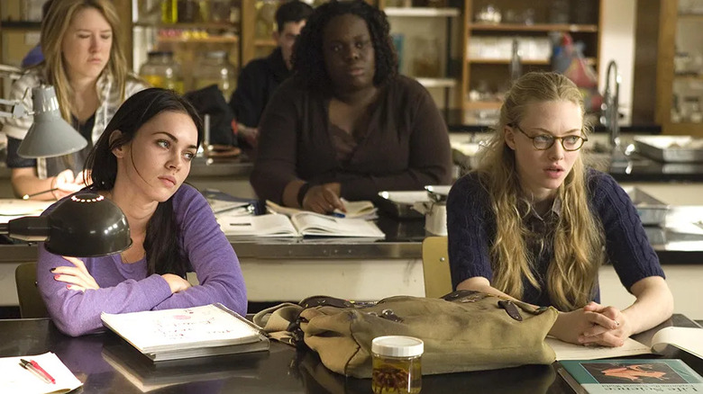 Jennifer and Needy sitting in class in Jennifer's Body
