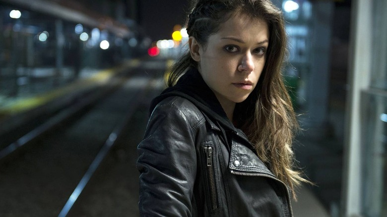 Sarah at train station