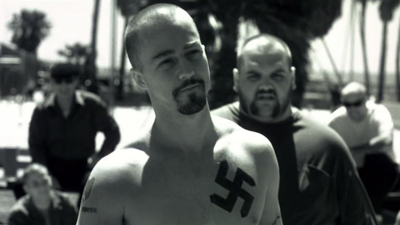 Edward Norton and Ethan Suplee in American History X