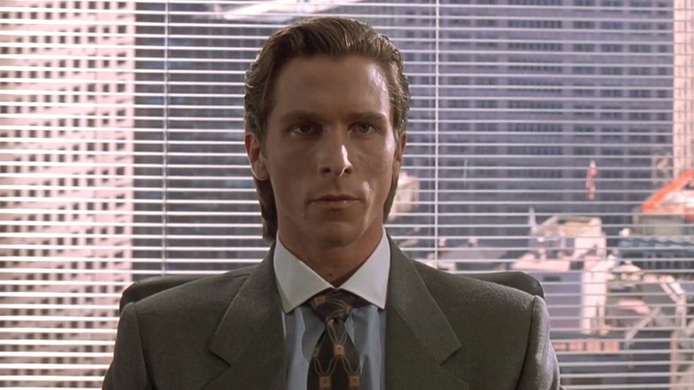 Patrick Bateman sits in his office and does nothing all day in American Psycho