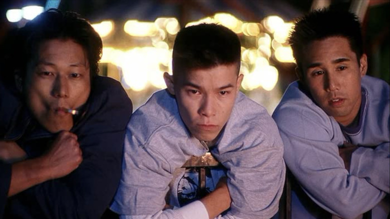 Jason Tobin, Parry Shen, and Sung Kang in Better Luck Tomorrow