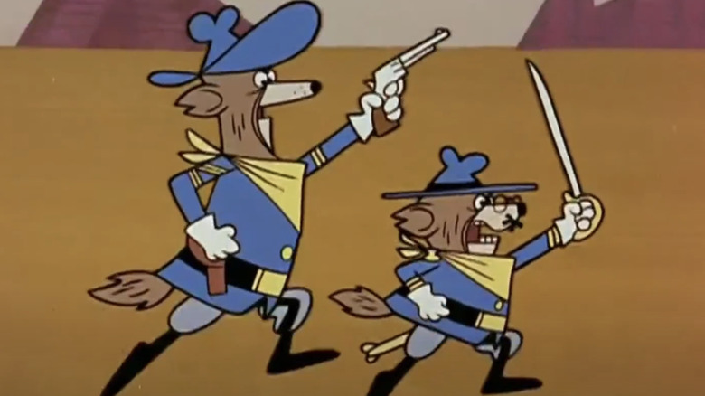 Go Go Gophers - Sgt. Oakey Homa and Col. Kit Coyote leading cavalry charge