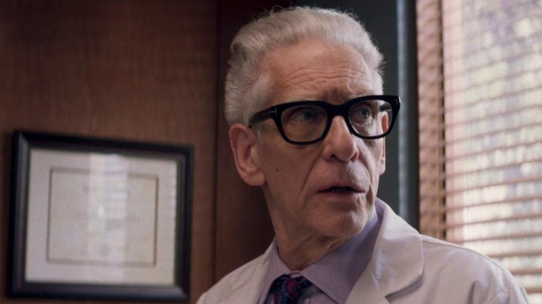 David Cronenberg playing a doctor in 'Falling'