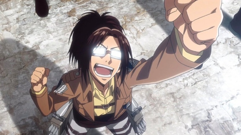 Hange excited Attack on Titan