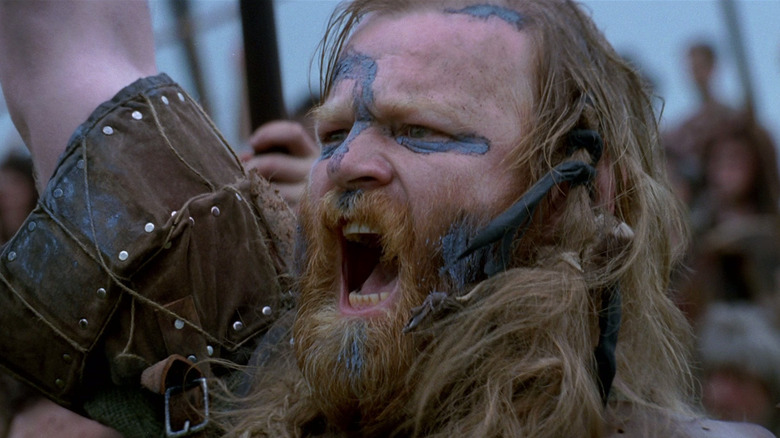 A member of William Wallace's army screaming in Braveheart