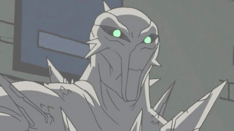 Clayface, with spikes potruding from his body, in The Batman (2004)