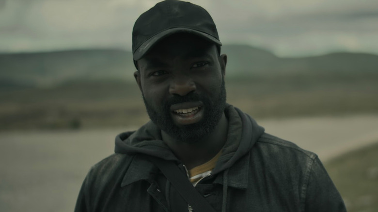 George (Paapa Essiedu) panting on The Lazarus Project
