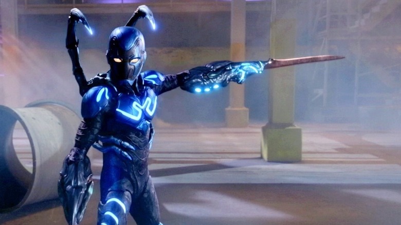 Xolo Maridueña is ready for battle as Jaime Reyes in Blue Beetle