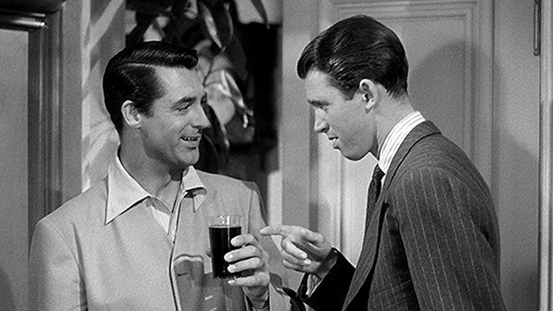 Cary Grant as C.K. Dexter Haven and James Stewart as Macaulay "Mike" Connor in The Philadelphia Story