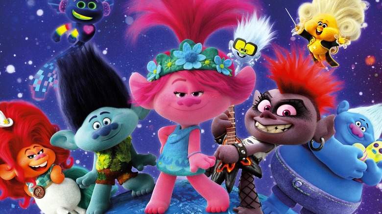 Branch, Poppy and more on the Trolls World Tour poster