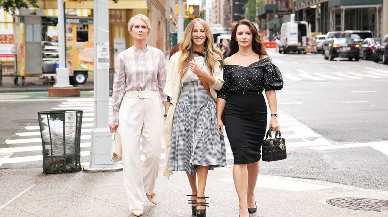 Cynthia Nixon, Sarah Jessica Parker, and Kristen Davis in And Just Like That...