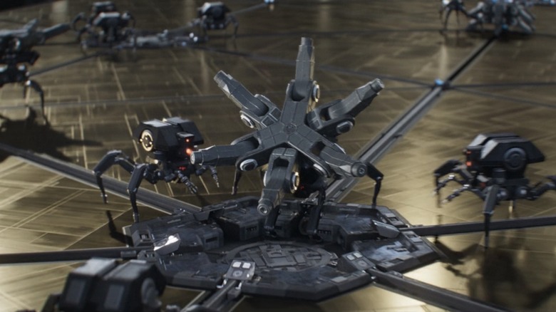Droids assembling the Death Star