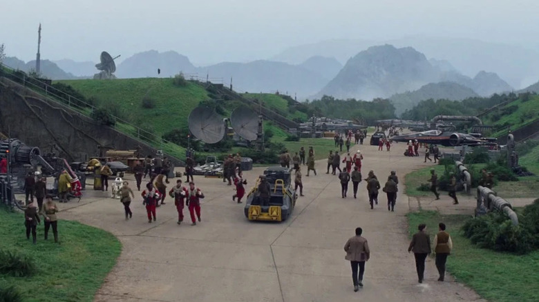 The Resistance base on D'Qar in Star Wars: The Last Jedi