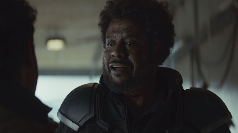 Saw Gerrera talking to Wilmon Paak in Andor season 2