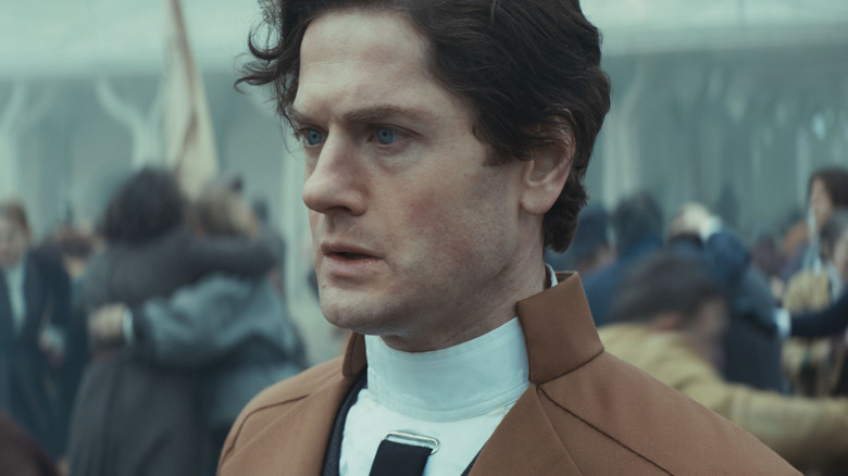 Kyle Soller as Syril Karn with dismayed air in Andor Season 2