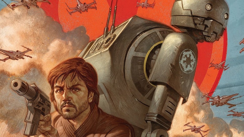 A comic book cover featuring Cassian & K-2SO