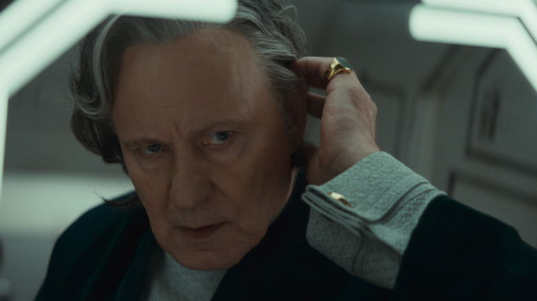 Luthen combs her smooth hair while the weight of the rebellion rests on him in and or