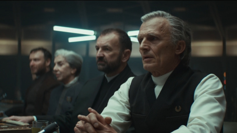 The Ghorman Resistance council sitting sternly in Andor