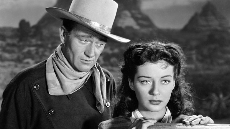 John Wayne and Gail Russell in Angel and the Badman