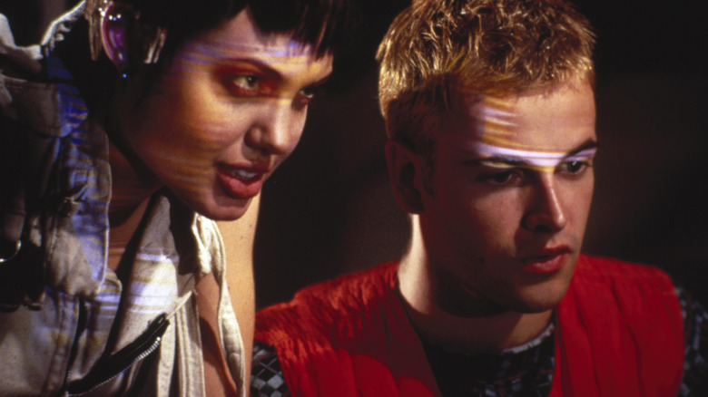 Angelina Jolie and Johnny Lee Miller in Hackers